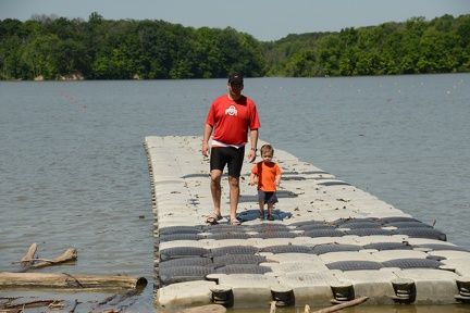 Doug and JB on the dock